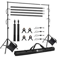 HPUSN Adjustable Backdrop Stand Kit 10ft