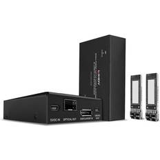 KVM-Switches Lindy KVM-Extender Display-Port 3840 x 2160 Pixel