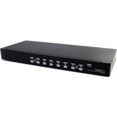 8 port kvm StarTech SV831DUSBAU 8 Port Rack Mount USB VGA HD15 USB 20 USB A y Audio 1U Rack