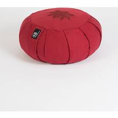 Fitness (Burgundy) YS Round Lotus Organic Zafu Buckwheat Cushion