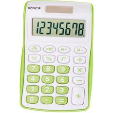 Genie 12496 Kompakt fickkalkylator med 8-siffrig display grön