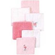 Hudson Baby Infant Girl Super Soft Cotton Washcloths Flamingo One Size