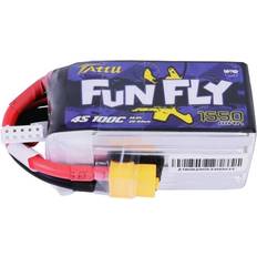 Radiostyrte leker 4s 1550mAh -100C Gens Ace FunFly XT60