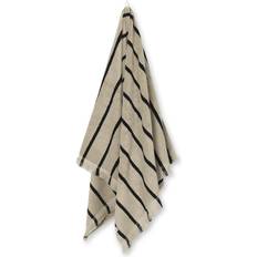 ferm LIVING Alee Badlakan Beige, Svart (140x70cm)