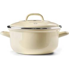 BK Cookware Kastruller & Stekpannor BK Cookware 3.5-Qt. Dutch Oven Cream med lock