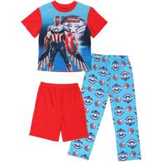 Poliestere Pigiame AME Sleepwear Boys New Captain America Sleep Set 3 piece