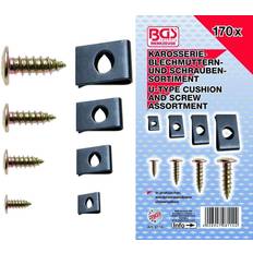 Skruesortiment BGS Technic Clips/skruesortiment 3-4-5-6mm. 170 dele