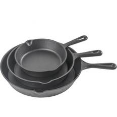 Cast Iron Cookware Sets Commercial Chef Pre-Seasoned Cookware Set 3 Parts