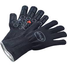 Topflappen reduziert Rösle barbeceu gloves Premium cotton black 2 Topflappen Blau, Grau, Schwarz