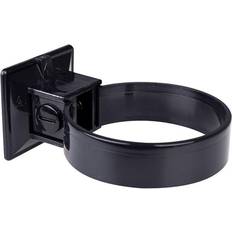 Plastmo Sort, Hvid plastrørholder 75 2 stk