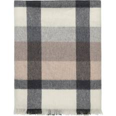 Elvang Intersection plaid, camel Tæppe Grå, Beige, Hvid (170x130cm)