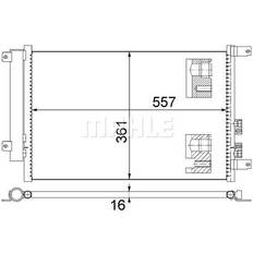 Alfa Romeo Condenser Air Conditioning 8FC351343-504 by BEHR