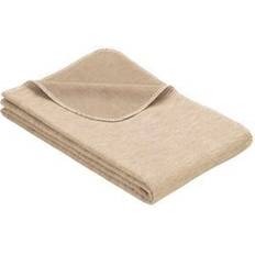 Baumwolle Bettüberzüge Ibena Wool Blanket Blanket Bettüberzug Beige (200x140cm)