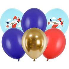 Multicolore Palloncini in lattice PartyDeco Flyvemaskine Ballon Mix