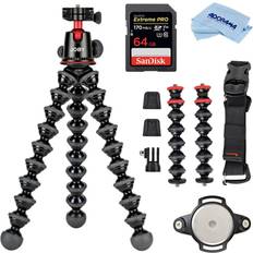 Vlogging Camera Tripods JOBY Free Kit With GorillaPod 5K Kit w/Rig for DSLR Camera, 64GB SDXC Card/Cloth