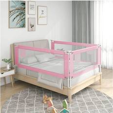 vidaXL Bedhekje Peuter 140x25 cm Stof Roze