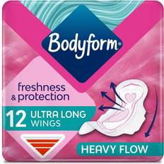 Vegan Menstrual Pads Bodyform Ultra Long Wings Sanitary Towels 12 Pack