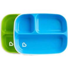 Violett Kindergeschirr Munchkin Splash Divider Plates Green/Blue