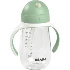 Oui Gobelets anti-fuite Beaba Biberon/Tasse d'apprentissage /Tasse paille 300 ml, Vert sauge