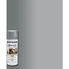 Rust-Oleum 7271830 Stops Metallic Spray Wood Oil Gray, Brown, Silver