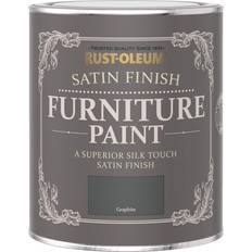 Paint Rust-Oleum Satin Finish 750 Wood Paint Grey 0.75L
