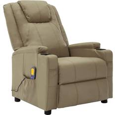 Skinn Massagefåtöljer vidaXL Massagefåtölj Cappuccino Konstläder