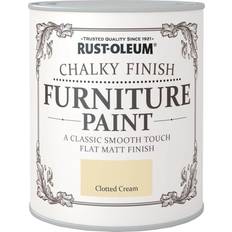 Paint Rust-Oleum Clotted Cream Chalky Wood Paint 0.75L