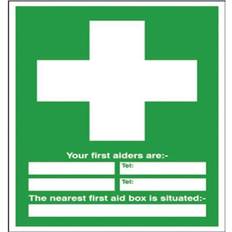 Safety Sign First Aid 600x450mm PVC E91AR SR71231