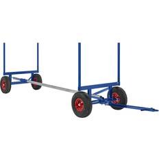 Konga Mekaniska mek Professional long goods truck, max. load 800 kg, with drawbar, electrolytically zinc plated