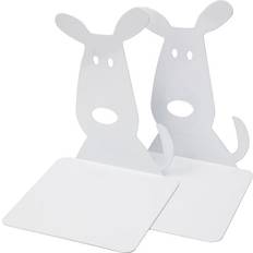 Bokstöd metall Burde Bookend Dog Prydnadsfigur 17cm 2st