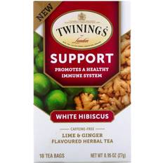 Twinings of London Herbal Tea Support White Hibiscus Ginger