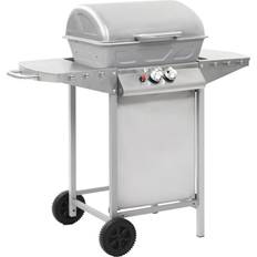 VidaXL Gasolgrillar vidaXL Gasolgrill med 2 grillzoner rostfritt silver