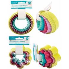 The Home Fusion Company 2 Sets of Cookie Cutters Flower Cookie Cutter