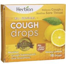Herbion All Natural Cough Drops Honey Lemon 18 Drops