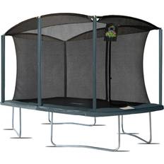 Trampolines Moxie 8' x 12' Rectangular Outdoor Trampoline with Premium Safety Enclosure