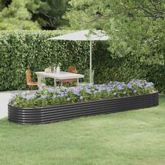 VidaXL Vasi da Giardino vidaXL anthracite, 396 Garden Planter Powder-coated Raised Bed