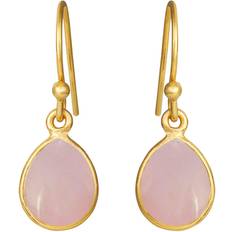 Susanne Friis Bjørner Earrings - Gold/Pink