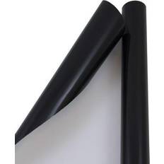 Jam Paper Glossy Black All Occasion Gift Wrap 25 sq ft