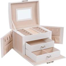 3-Tier Jewelry Box - White