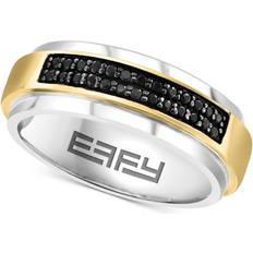 Effy Men Rings Effy Horizontal Cluster Ring - Gold/Silver/Sapphire