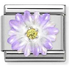 Nomination Classic Violet Flower with CZ Charm