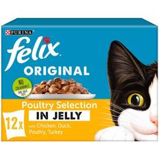 Felix Pets Felix Original Poultry Jelly Cat Food 12