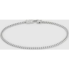 Tom Wood Men's 7'7" Curb Bracelet in Silver END. Clothing