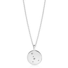Sif Jakobs ZODIACO CANCER halsband vita Zirkoner (silver)