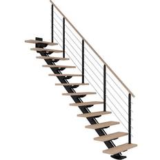 Dolle Sydney Ligeløb Sort 9005-DESIGN Hvidolieret Eg-75-13 259 - 315 cm