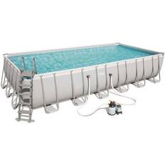 Familjepool Bestway Komplett Familjepool Power Steel Pool 30.045L