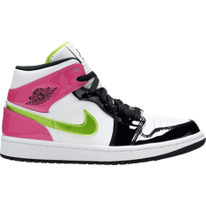 Nike Air Jordan 1 Mid SE - White/Cyber/Active Fuchsia