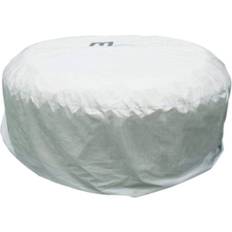 Spa cover Mspa Overall Inflatable Spa Fits All 6 Bathers Persons Hot Tubs Round Or Square Furniture Patio Cover Large, Grey, 6 BATHERS-215 x 70CM