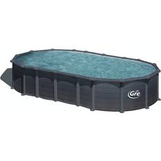 Pools Gre Grönland Oval-Stahlwandbecken-Set 730 x 375 x 132 cm