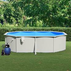 VidaXL Poolpumper vidaXL swimmingpool med sandfilterpumpe 490x360x120 cm